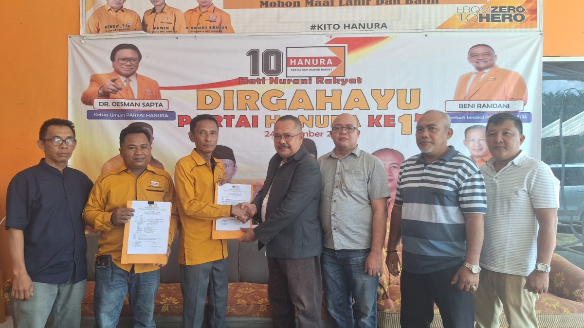Siap Lahir Batin Maju di Pilkada Muratara, Muhammad Ibrahim Ambil Formulir di Partai Hanura