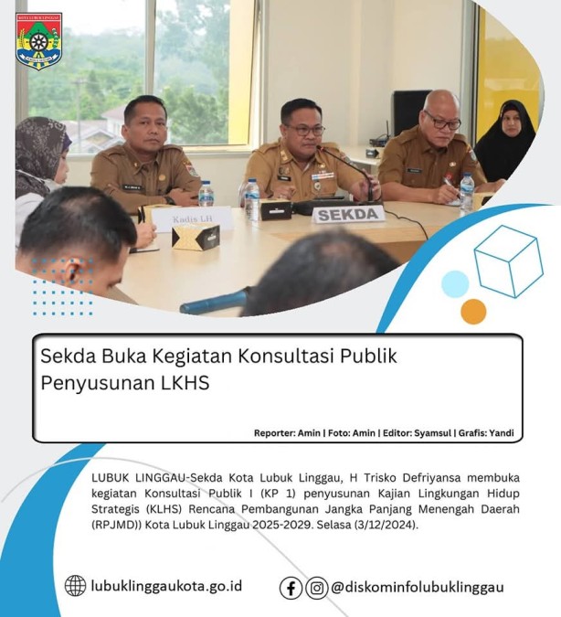 Sekda Buka Kegiatan Konsultasi Publik Penyusunan LKHS