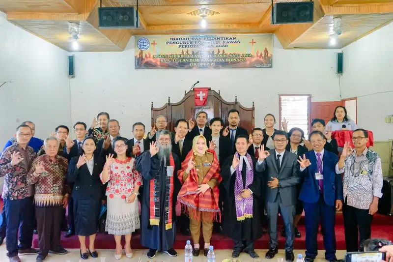 Bupati Musi Rawas Hj. Ratna Machmud Hadiri Pelantikan Pengurus PGIS Kabupaten Musi Rawas
