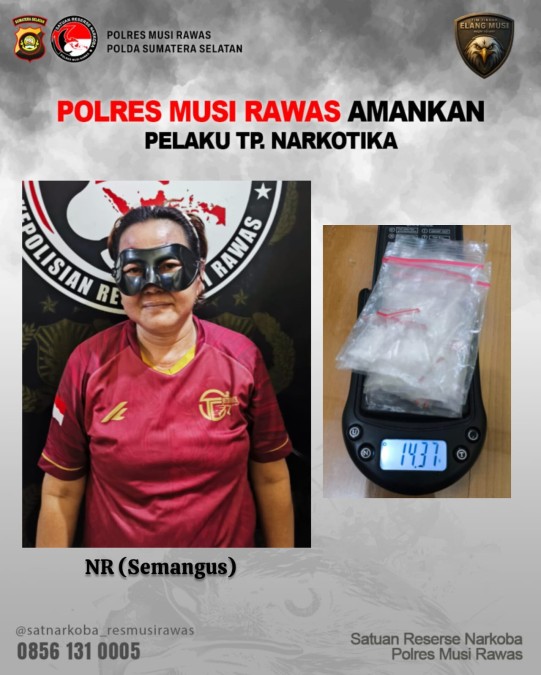 IRT 49 Tahun Ditangkap, Sabu 14,37 Gram Disita Polisi