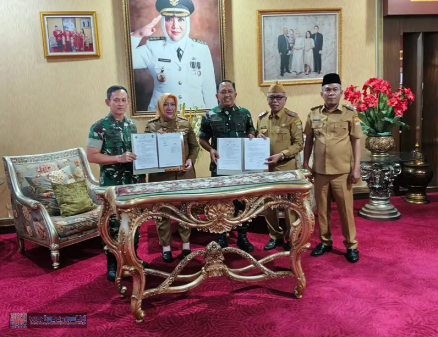 Pemerintah Kabupaten Musi Rawas Hibahkan 56 Ha Tanah Untuk Pembangunan Yon 947/Pangeran Amin di Desa Durian Remuk