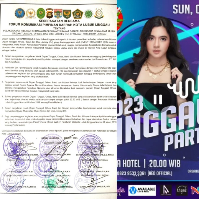 Linggau Party Lubuklinggau Tuai Kontroversi, Penyelenggara Jawab Hanya Konser Biasa Namun Hadirkan Musik DJ Sementara GM Hotel Dewinda Pilih Bungkam