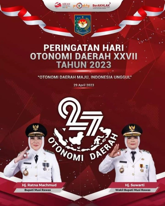 Selamat Hari Otonomi Daerah XXVII Tahun 2023