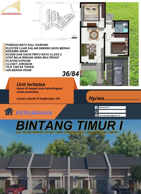 Ayo Buruan Booking Unit di Perumahan Bintang Timur I Kota Lubuklinggau