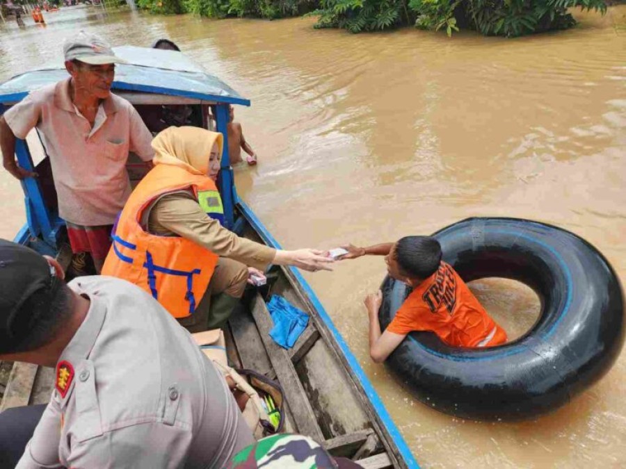 Bupati Musi Rawas Tinjau Kondisi Korban Banjir