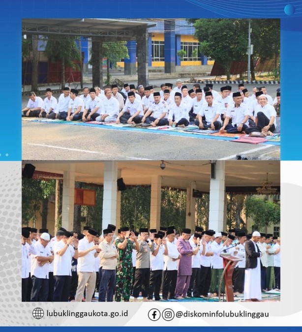 Pj Wako dan Jajaran Laksanakan Sholat Istisqo