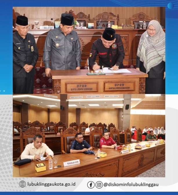 DPRD Sahkan Raperda Usulan Pemkot Lubuklinggau Menjadi Perda